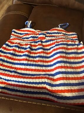 Old Navy Red, White & Blue Striped Girls Tank